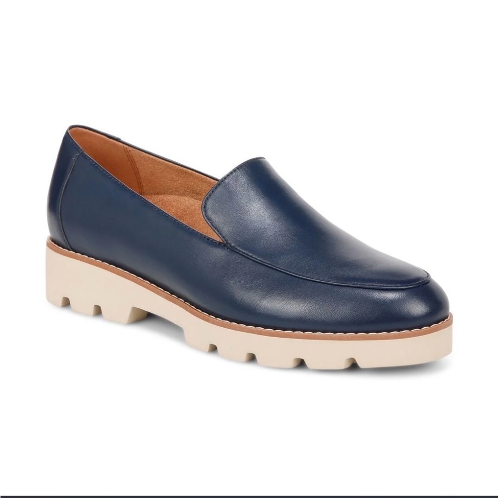 VIONIC KENSLEY LOAFER NAVY LEATHER